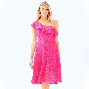 NWOT Lily Pulitzer Pink Eyelit Callisto  Dress Women’s 2